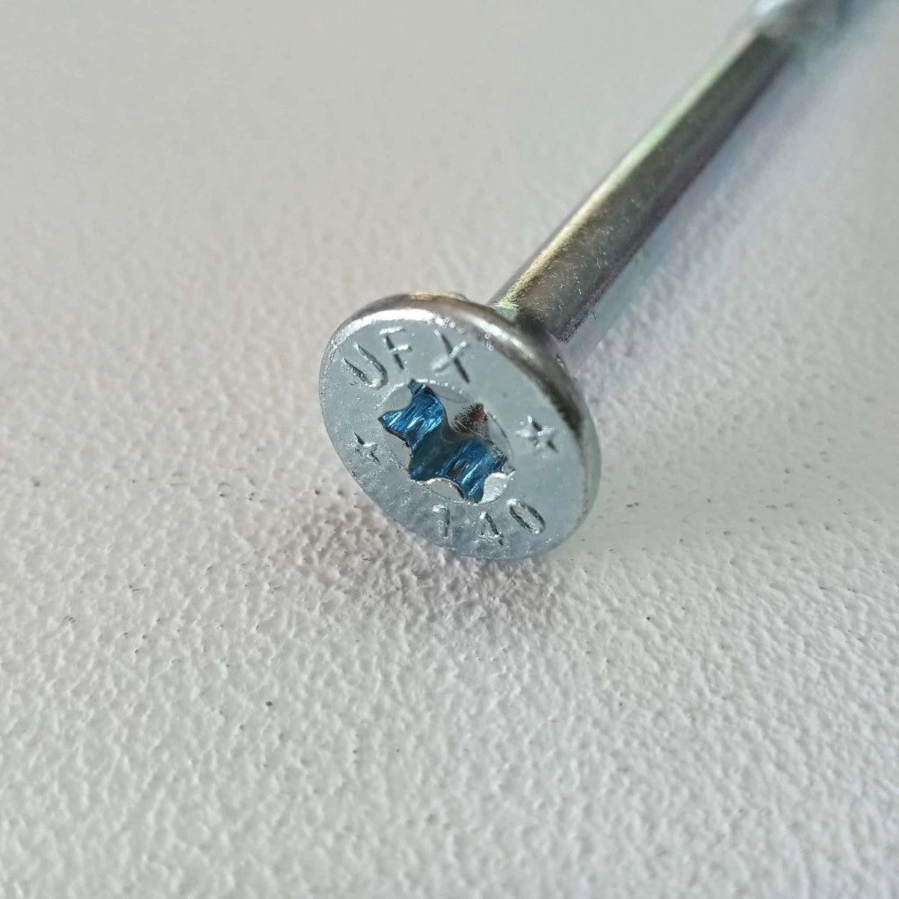 Vite 6x100mm - 10 unità tps zincata testa conica per legno impronta torx