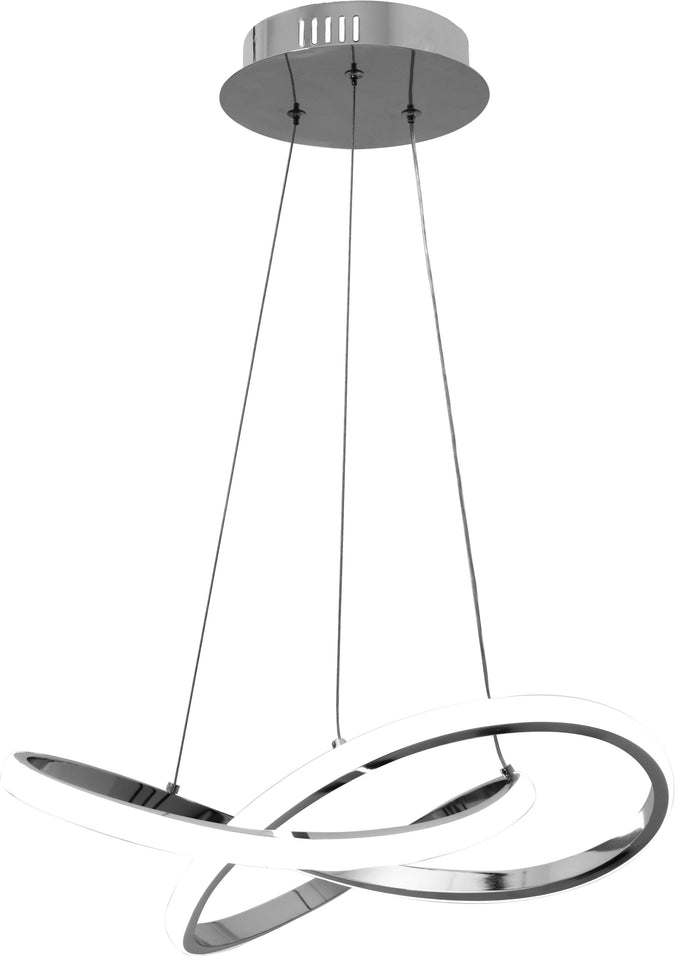 Lampada Da Soffitto Pensile Ring Moderno Led+telecomando App389-cp Bianco