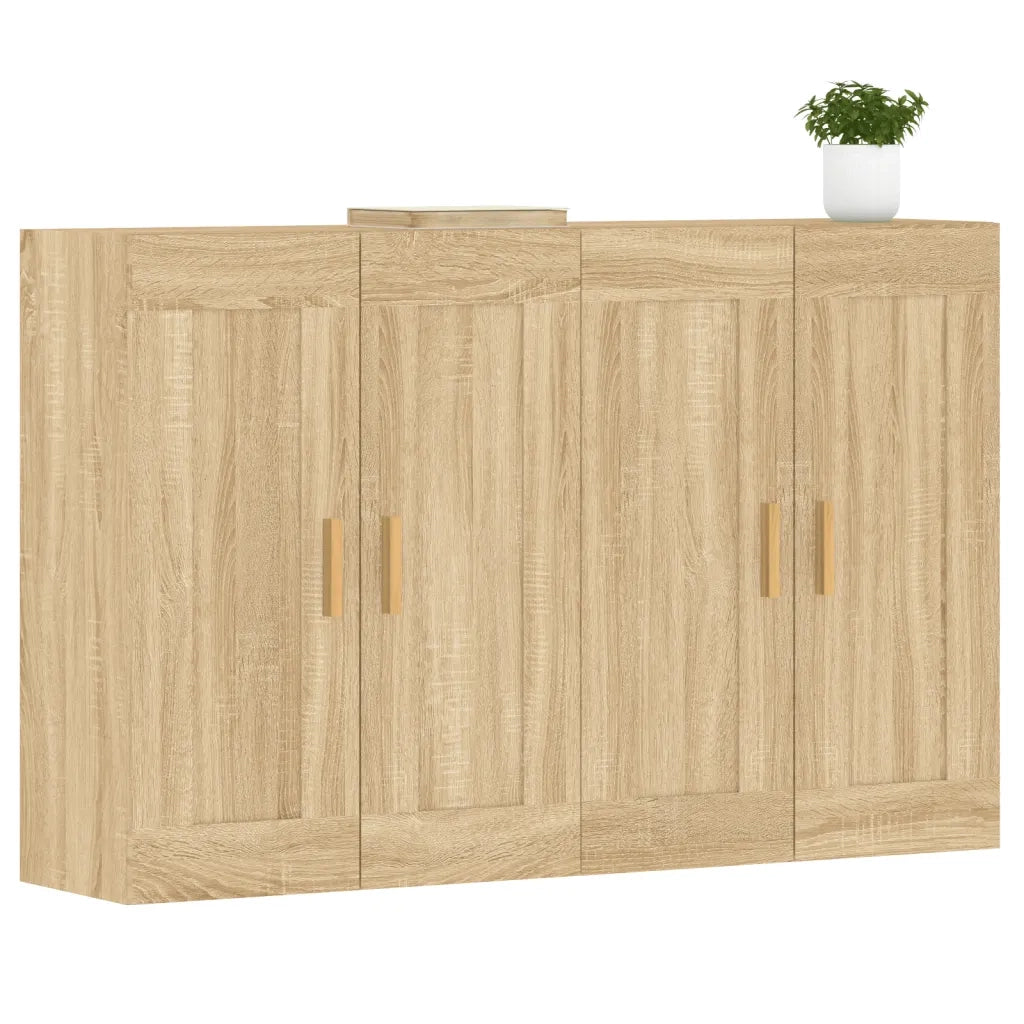 Armadietti a Parete 2 pz Rovere Sonoma in Legno Multistratocod mxl 117596