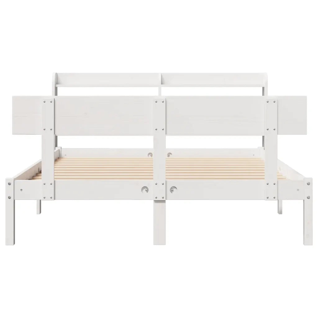 Letto senza Materasso Bianco 140x200 cm Legno Massello di Pino 3306620