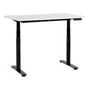 Scrivania regolabile in altezza elettricamente bianco 120 x 72 cm Struttura in acciaio verniciato a polvere