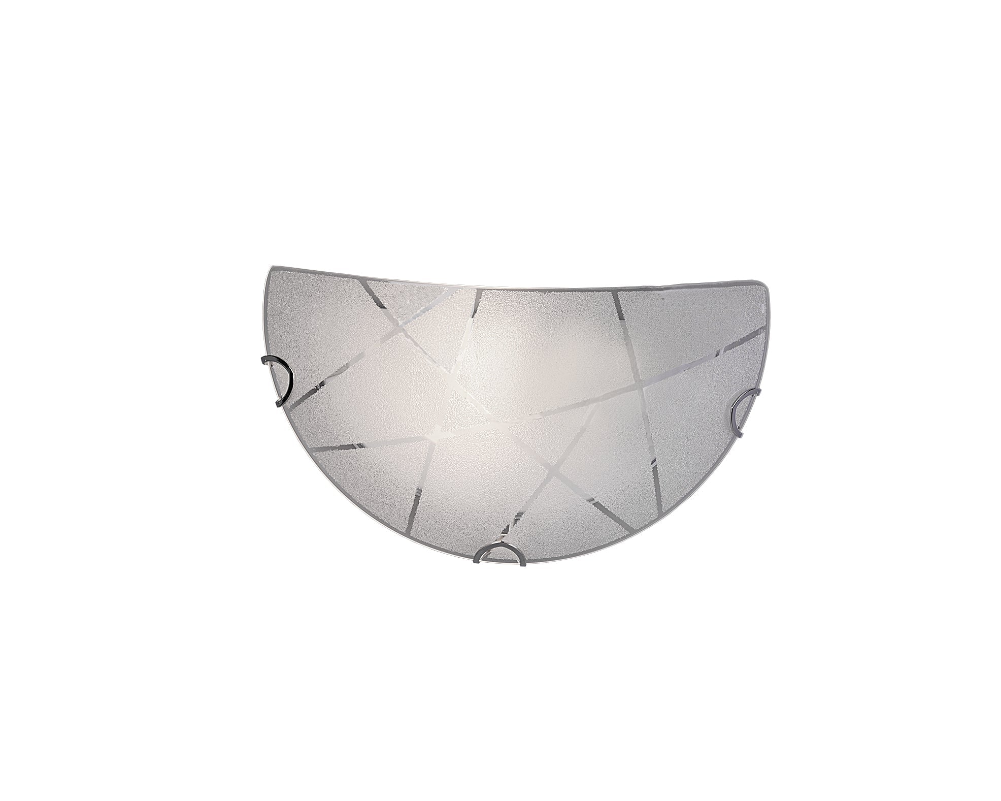 Applique da Interno  E27 in Vetro Bianco