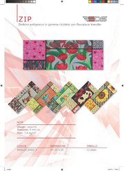 Zerbino cocco zip 24x60cm reds tappeto fuoriporta zip 24x60cm