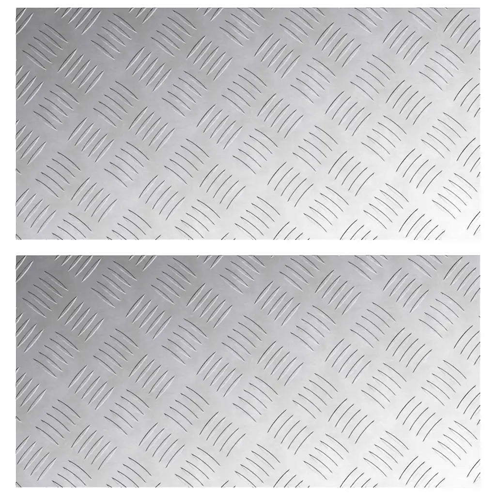 Gradini per Scale 2 pcs Argento 60 x 30 cm Alluminio 4104295