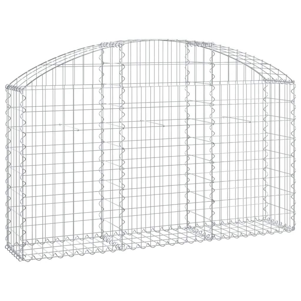 Cesto Gabbione ad Arco 150x30x80/100 cm Ferro Zincatocod mxl 78977
