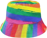 Cappello multicolore arcobaleno per LGBTQIA2s+ - Sostenere e diversità - Cappello estivo