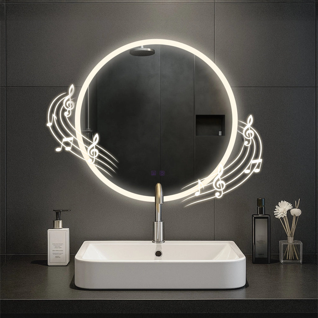 Specchio da bagno Laconia 60 con Bluetooth