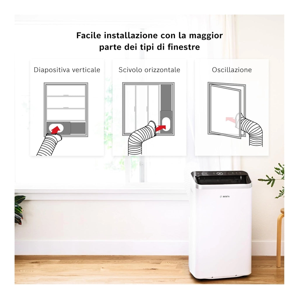 BOSCH COOL4000 CONDIZIONATORE PORTATILE 9000 BTU GAS R-290 CLASSE A+