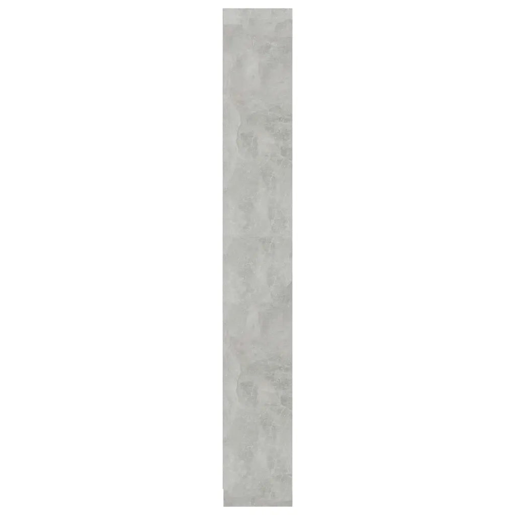 Libreria 5 Ripiani Grigio Cemento 40x24x175cm Legno Multistrato 800850