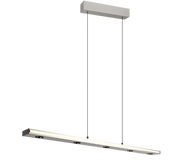 Lampada a sospensione LED bi-emissione, metallo, acciaio, L110 cm, Graham