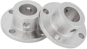 Connettori in acciaio galvanizzato - 2 pezzi - diametro interno 12 mm - diametro esterno 18 mm - duraturi
