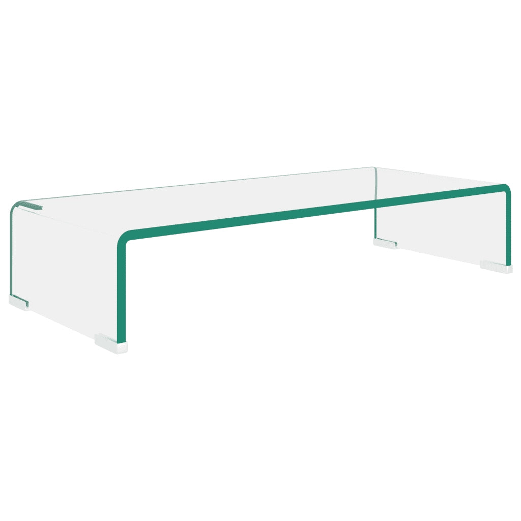 Mobile/Rialzo Porta TV in Vetro Trasparente 60x25x11 cm cod mxl 22523