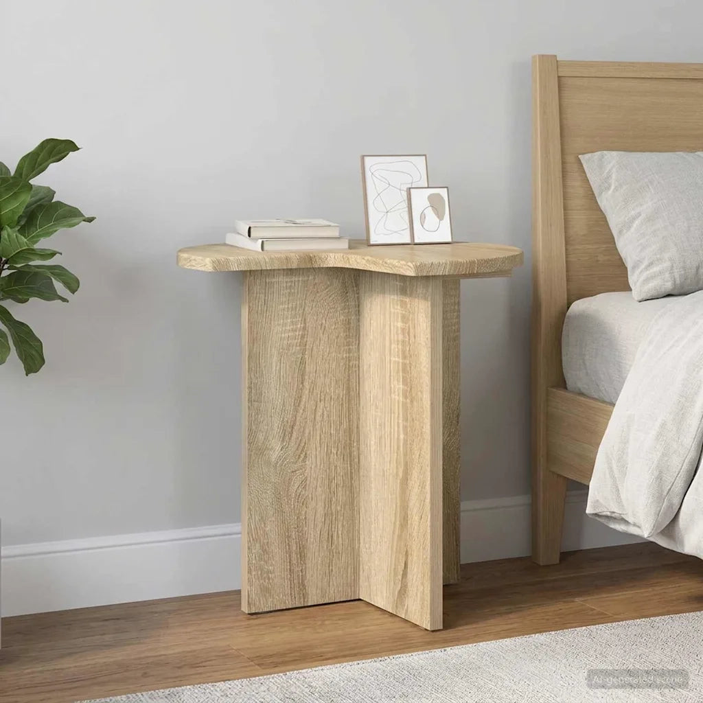 Tavolo laterale 2 pcs Rovere Sonoma Ø 39 x 38 cm 8001084