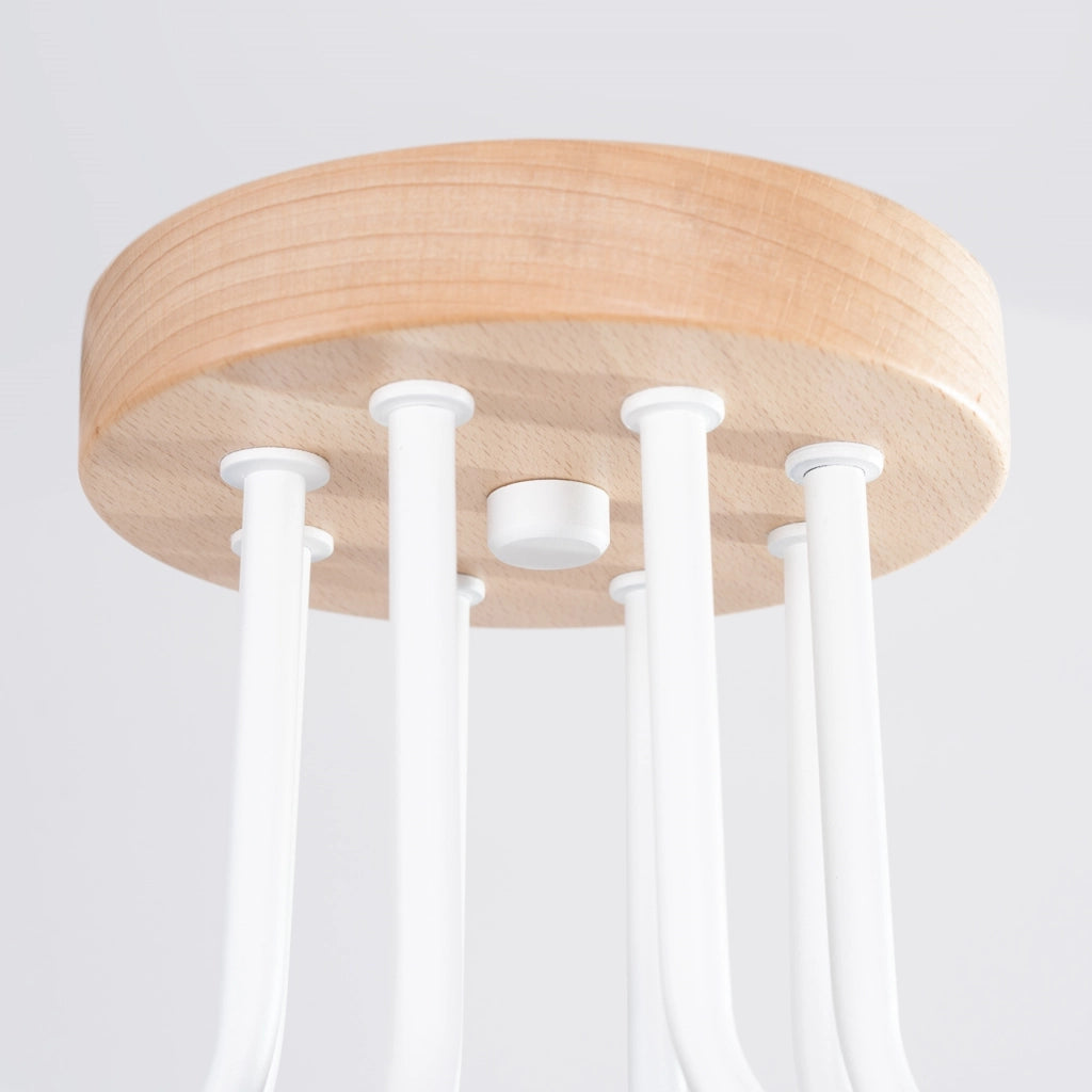 Lampadario TIMBO 8 bianco