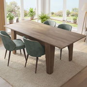 Salmour, Tavolo Allungabile Allungabile, 200x88x78h cm Marrone Noce