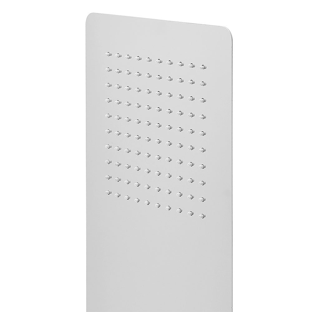 Soffione doccia a sbalzo slim 25x52 cm cromato in acciaio inox
