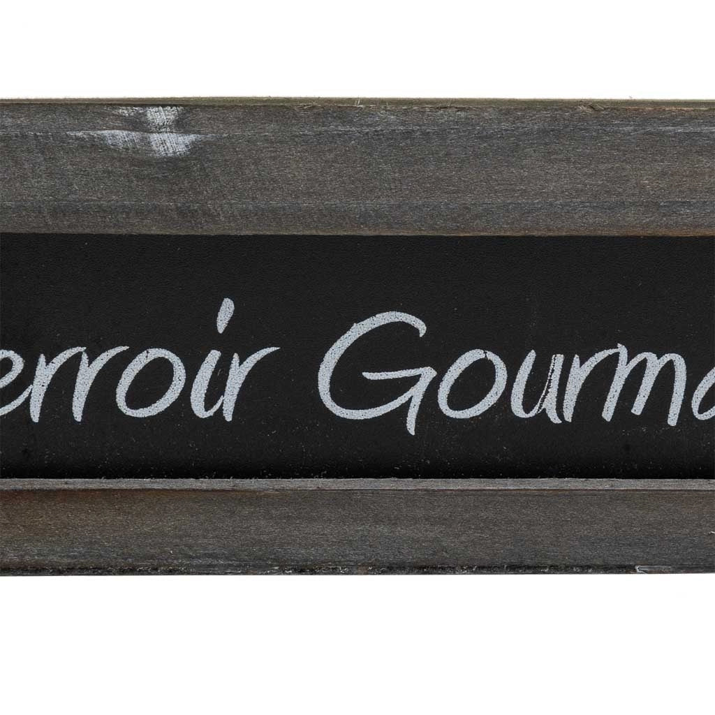 Cestino in legno grigio 37x28x8h cm