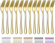 Fork per tartine - 12 pezzi - Oro - Acciaio inossidabile