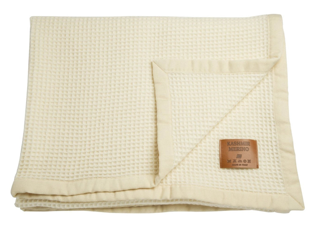 Coperta Invernale Modello Abeille In Lana Merino - Lettino - Abeille