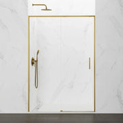 Box doccia frontale TWENTY 1 fisso + 1 scorrevole 155 cm (150-155) oro vetro trasparente