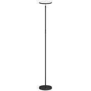 Lampada da terra RGB con luce indiretta, dimmerabile con telecomando e controllo touch, testa girevole a 350¡ã, nera.