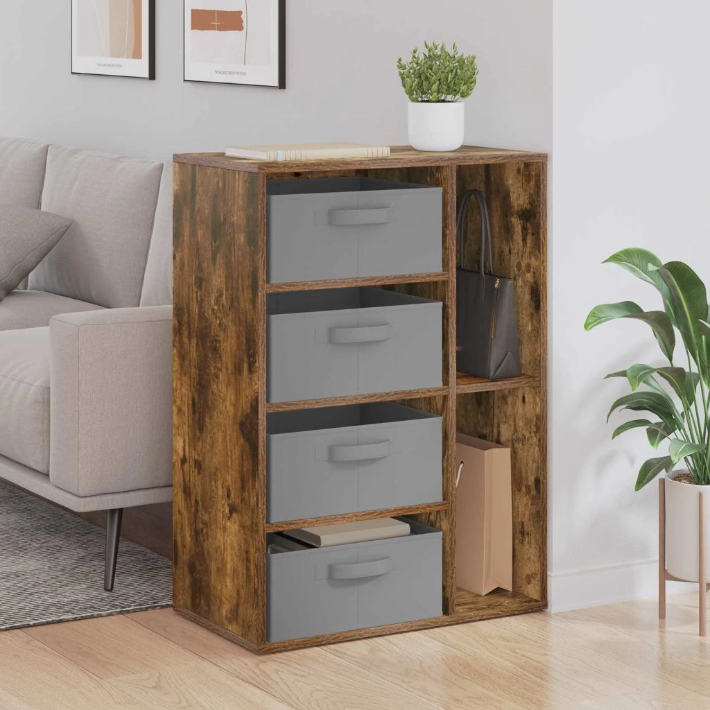 Credenza con cassetto Rovere fumé 60 x 33,5 x 84 cm 8000472