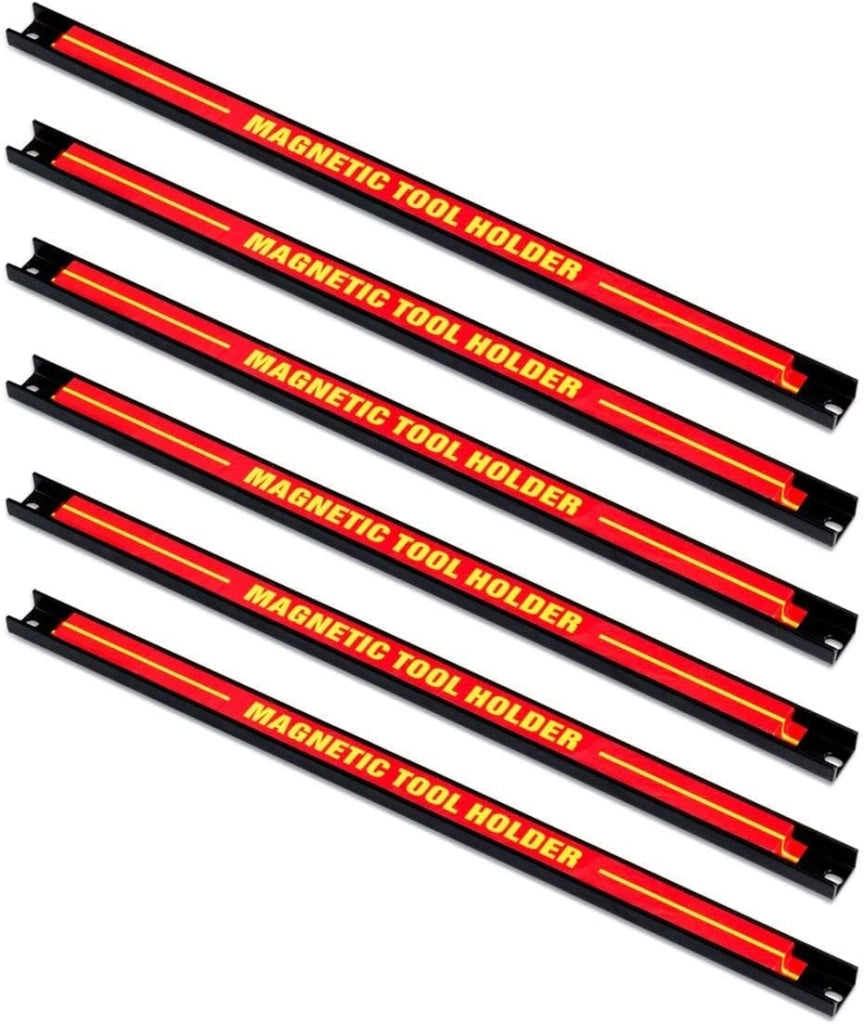 GIANTEX Portautensili Magnetici, Set di Barre Magnetiche, Scaffale per Atrezzi da Parete, Contenitore degli Attrezzi, Organizzatore per Accessori, Supporto per Attrezzi, Portata 10 kg/Barra