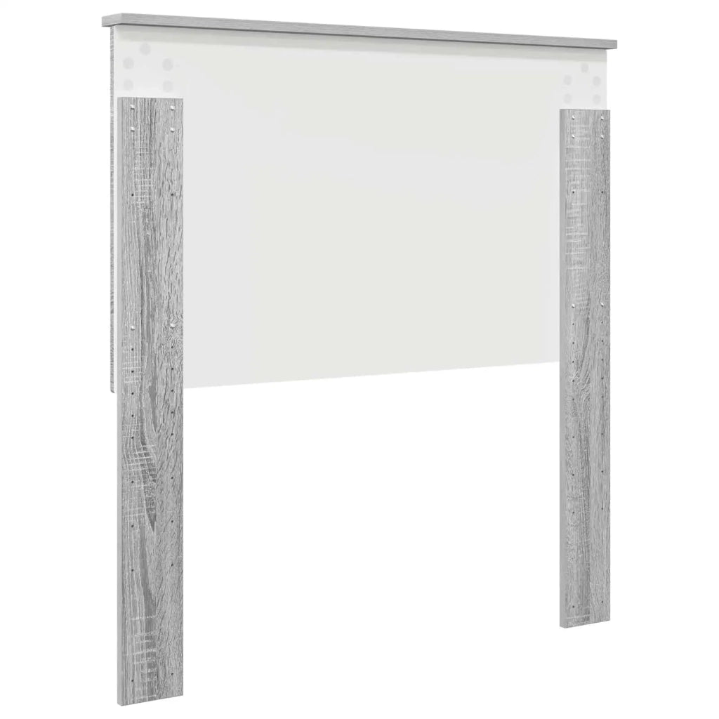 Testiera con testiera Grigio Sonoma 90 cm Legno multistrato