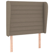 Testiera | Testata ad Orecchio Tortora 83x23x118/128 cm in Tessuto