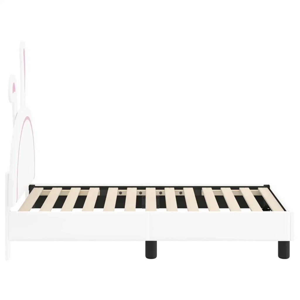 Letto singolo | Letto per adulti | Struttura letto per bambini con testata Bianco 70 x 140 cm PU