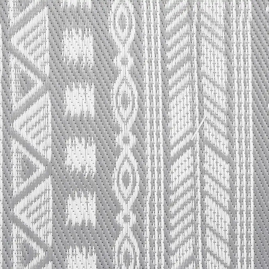 Tappeto da Esterno ARAKIL Grigio 190x290 cm in PP 316973