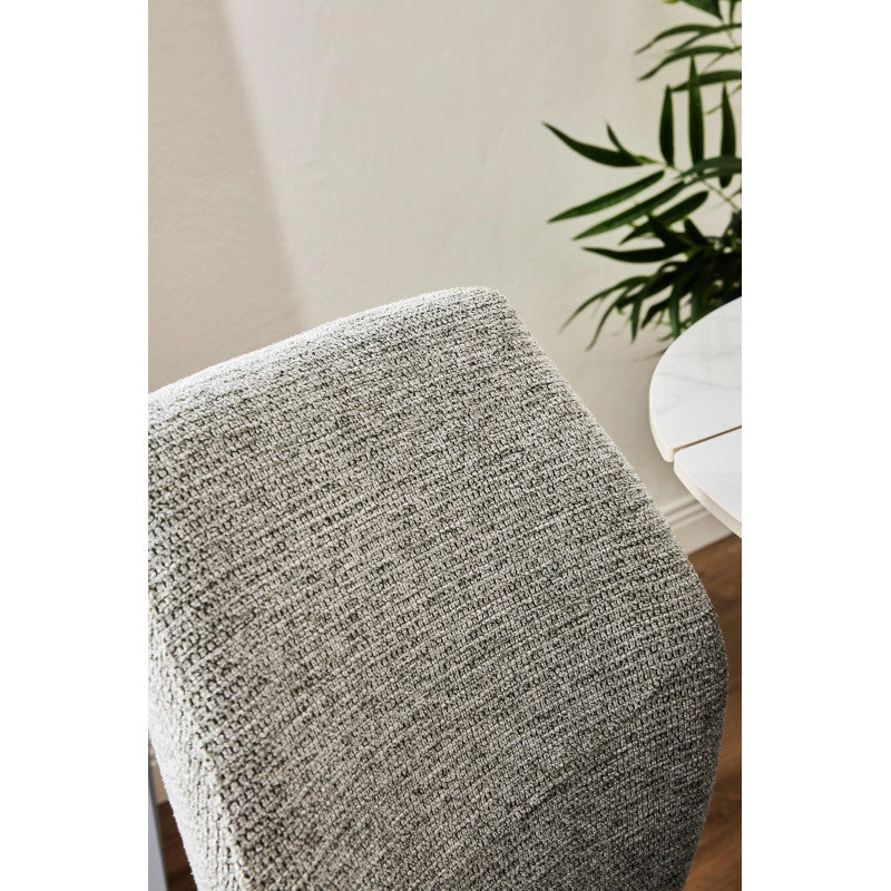 Set di 4 Sedie Anya In Tessuto Tortora Dimensione 56x42x88,5cm