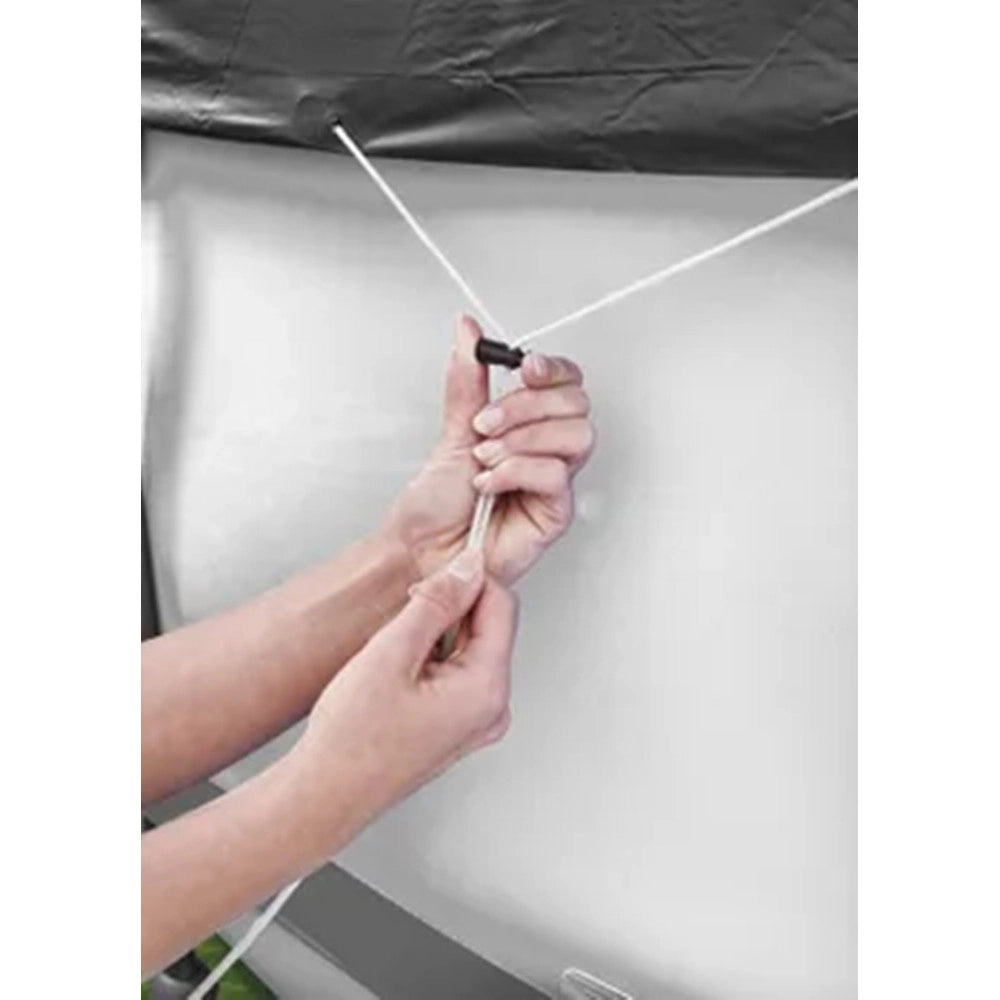 Trade Shop - Telo Copripiscina Telone Copertura Piscina Con Struttura 366cm Con Fori Drenaggio 58037 -