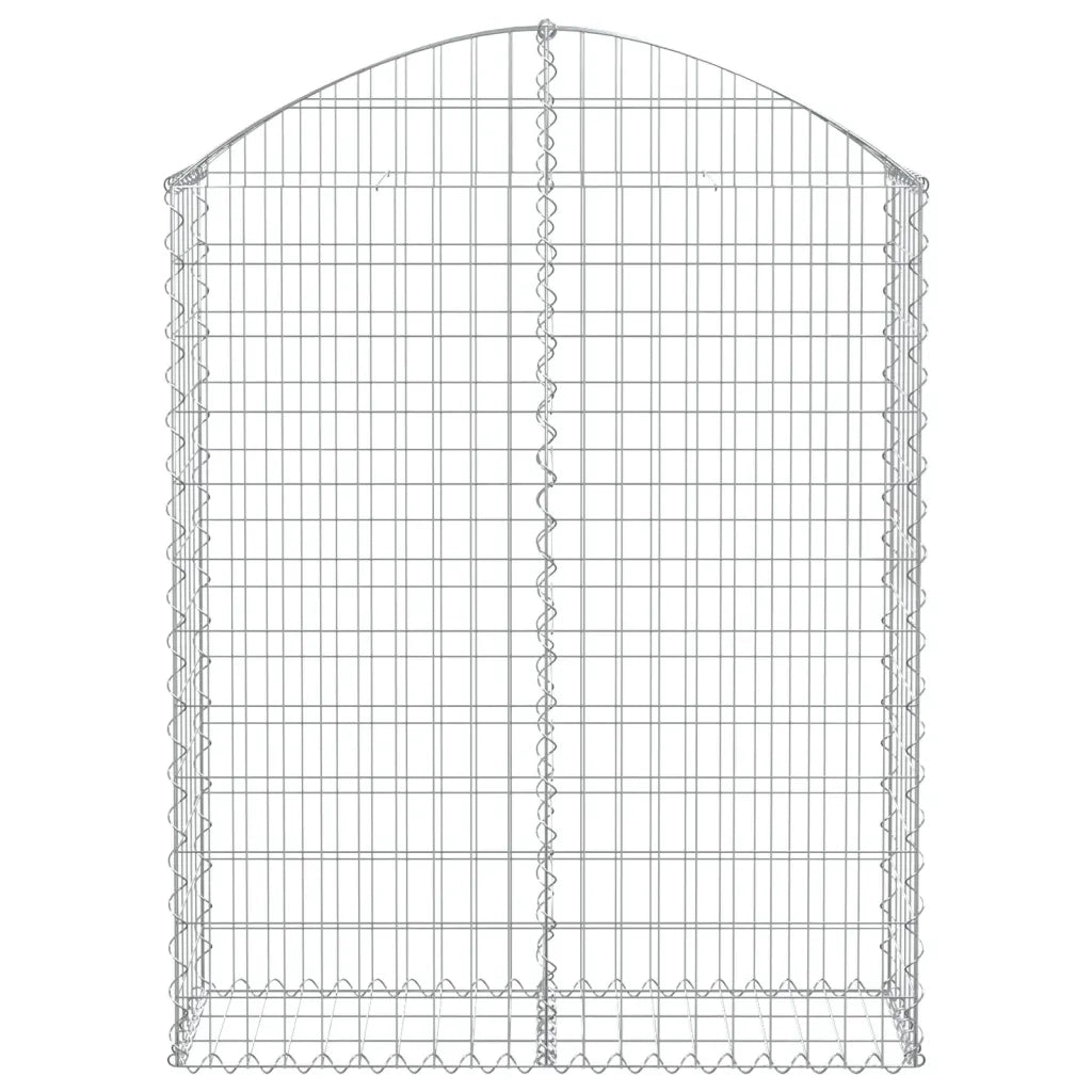 Cesto Gabbione ad Arco 100x30x120/140 cm Ferro Zincatocod mxl 104182