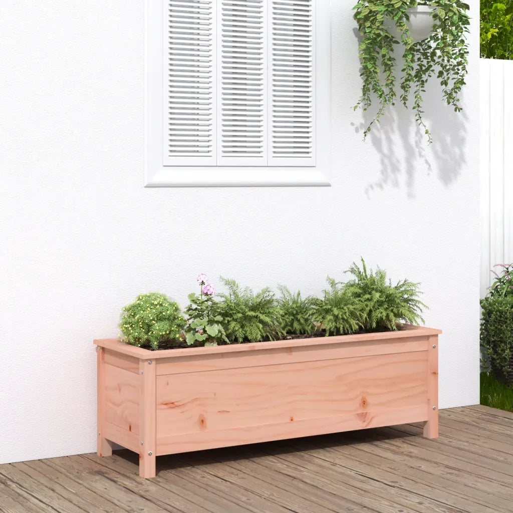 Fioriera Rialzata Giardino 119,5x40x39cm Legno Massello Douglas 825266