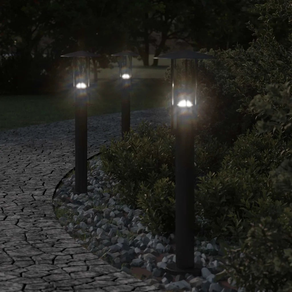 Lampada da Terra per Esterni Nera 60 cm in Acciaio Inox CFW8872472