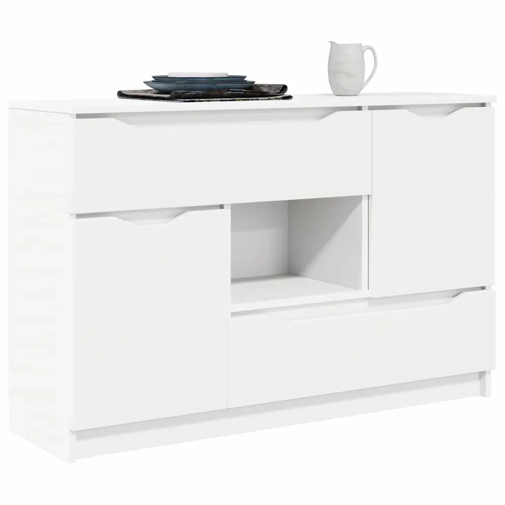 Credenza | Madia | Buffet da pranzo | Armadio da pranzo con cassetto Bianco 100 x 30 x 65,6 Legno multistrato