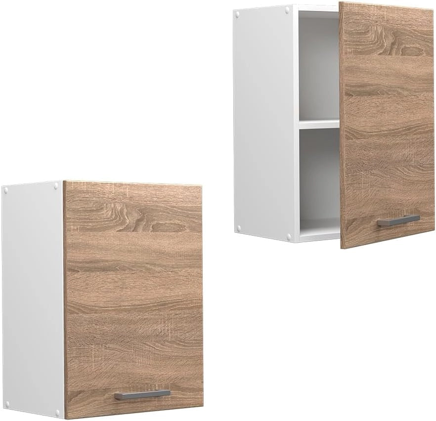 Pensile da cucina R-Line, Sonoma, 45 cm, per la libera combinazione all'interno di sistemi cucina modulari