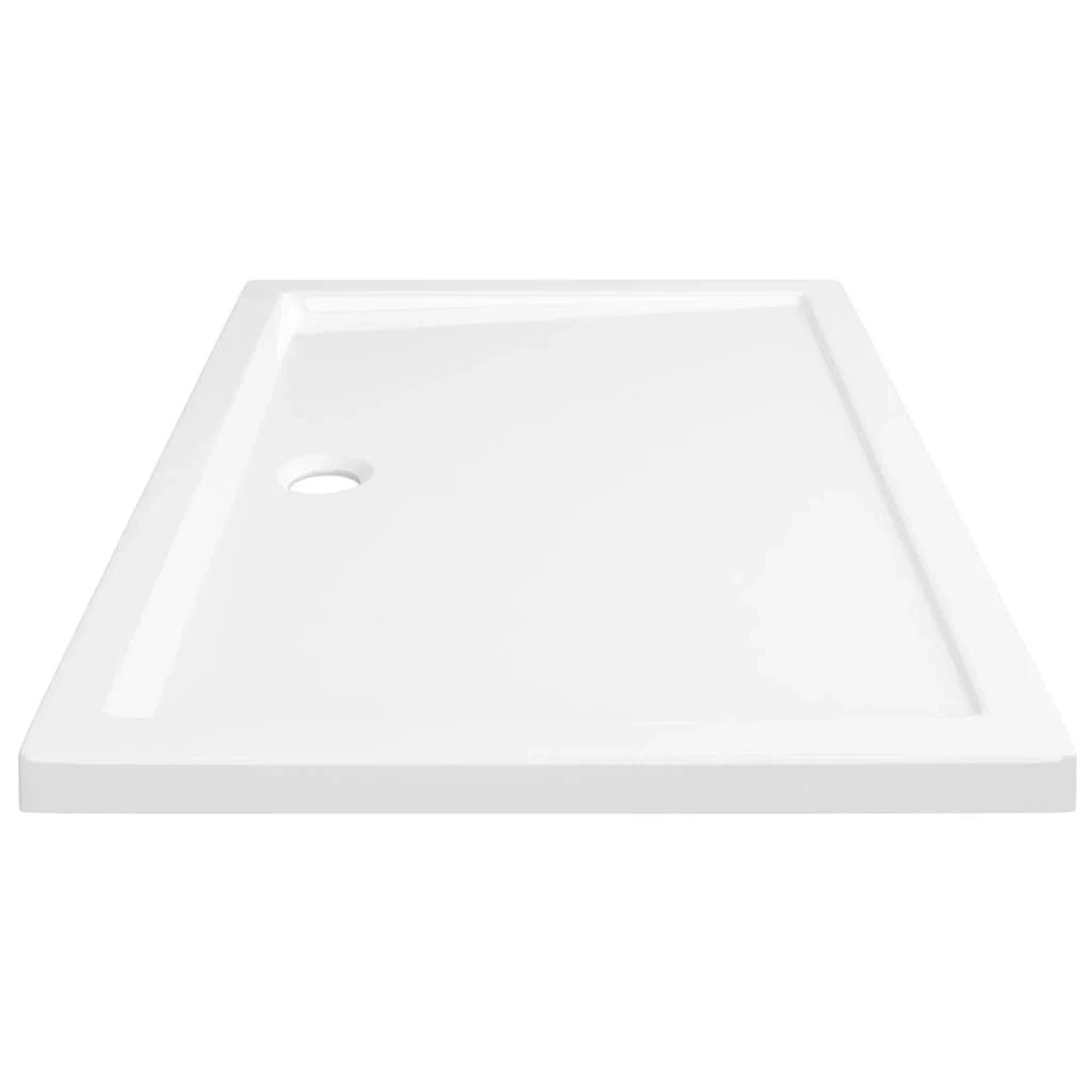 Piatto doccia base doccia piatto doccia bagno WC cabina doccia casa interno rettangolare ABS 70 x 100 cm bianco 02_0001950