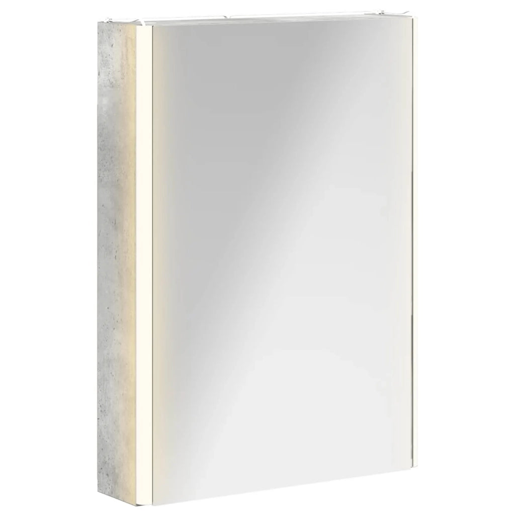 Mobiletto per specchio da bagno Grigio cemento