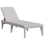 Sdraio da giardino | Lettino Grigio 186x60x29 cm in PP