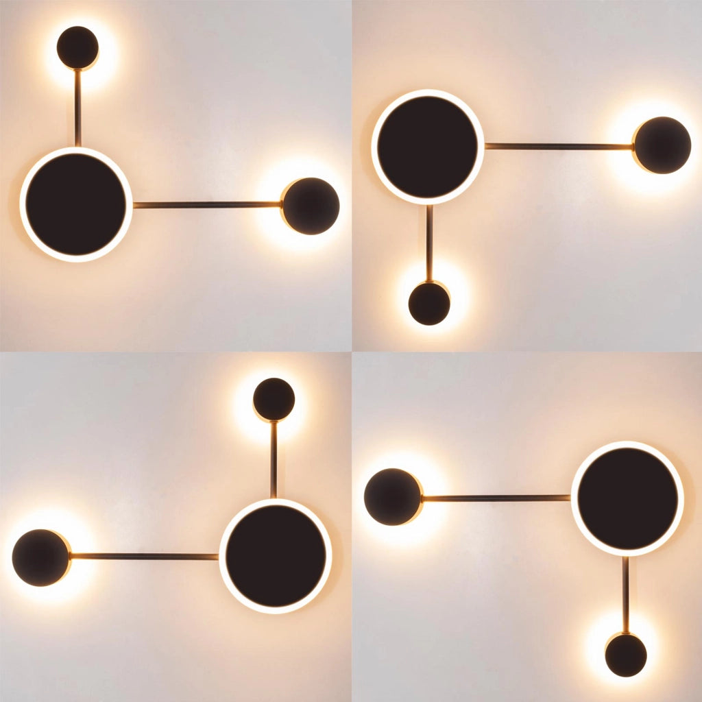 GEMINI Applique parete LED 15W CCT da 3000K a 6400K lampada modera diffusori orientabili luce ufficio cameretta 230V