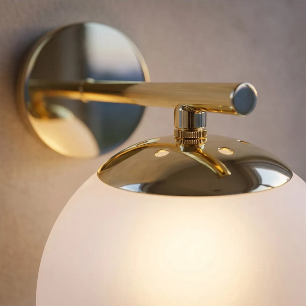 Lampada Da Parete Vetrata Gold APP684-1W