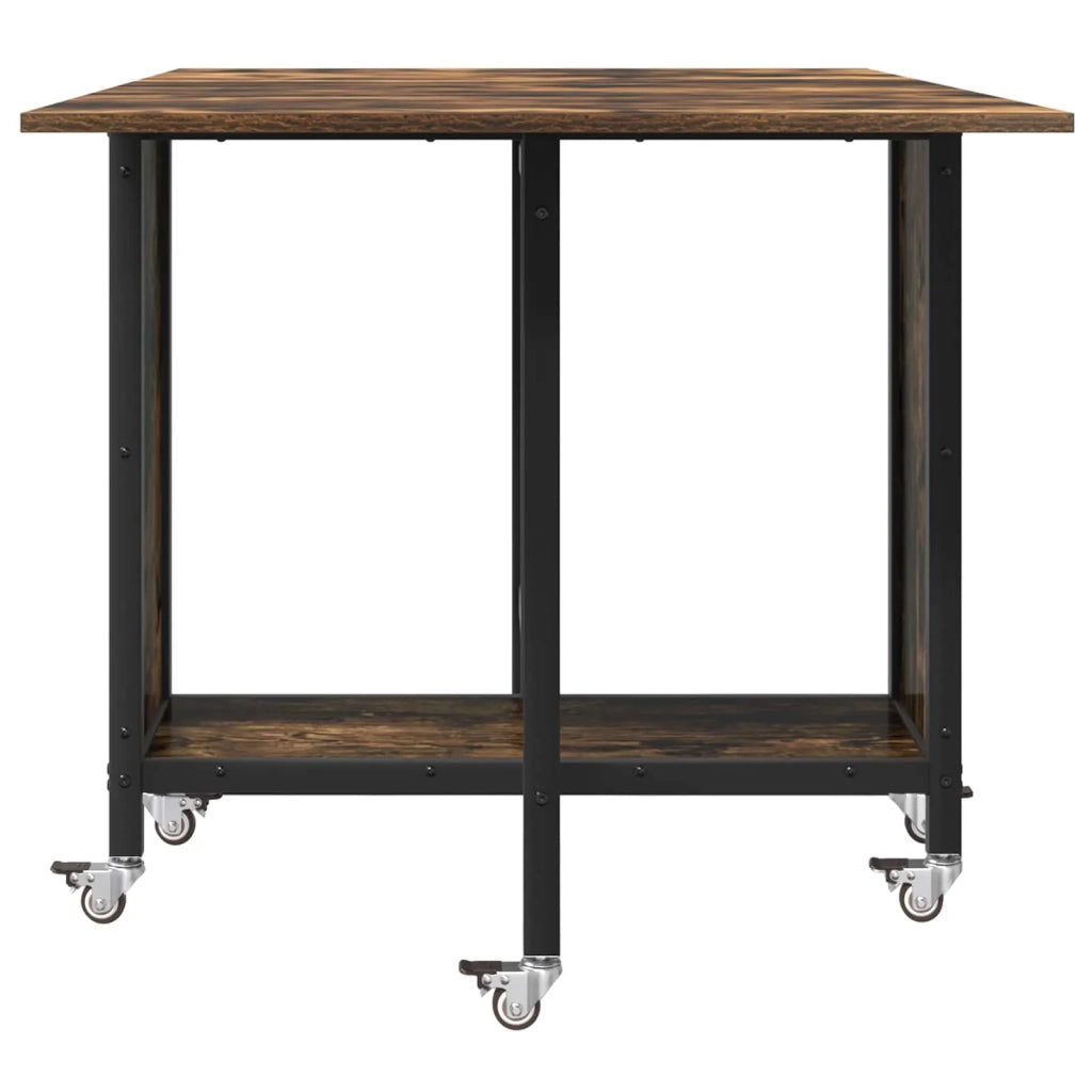 Tavolo da pranzo pieghevole con ruote 130 x 80 x 76,5 cm 8006045