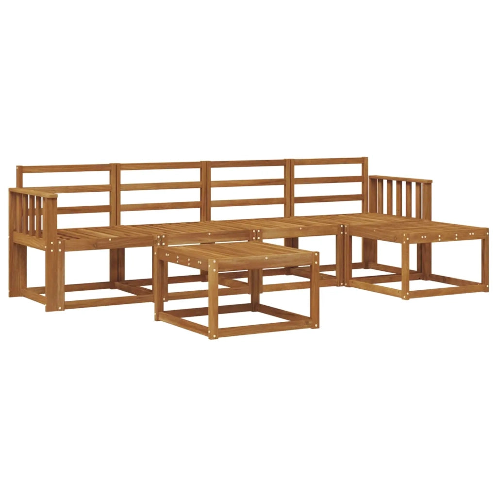 Set di divani da esterno 6 pcs Naturale