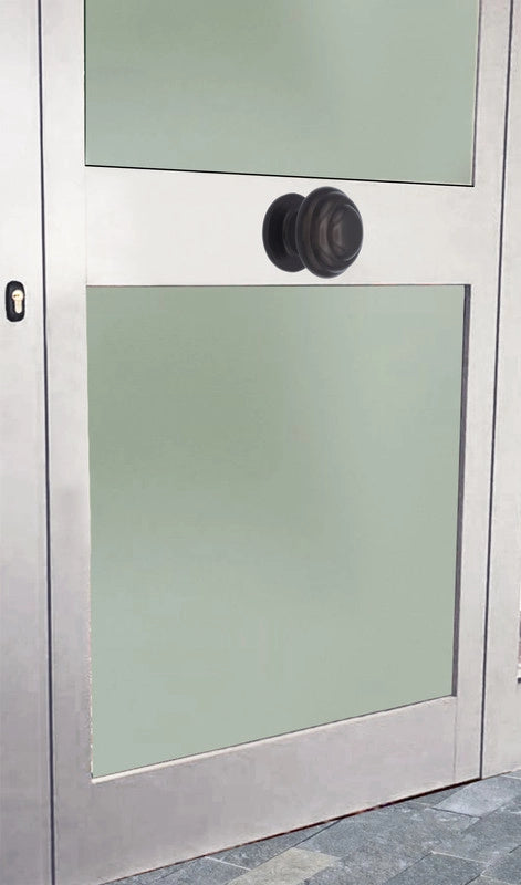 Pomolo fisso per porta SAGUATTI 178/80IB in alluminio marrone opaco