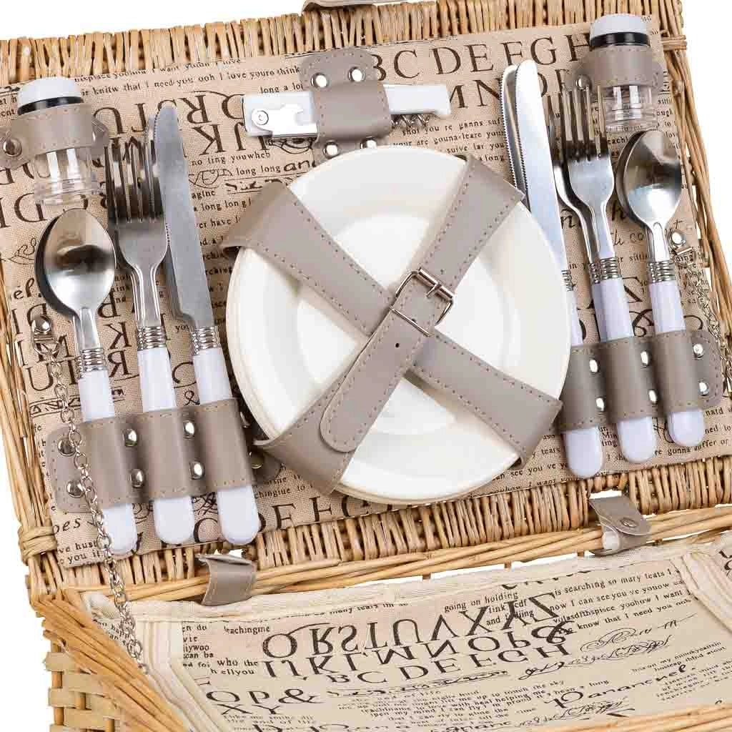 Cestino pic-nic marrone 40x28x19h
