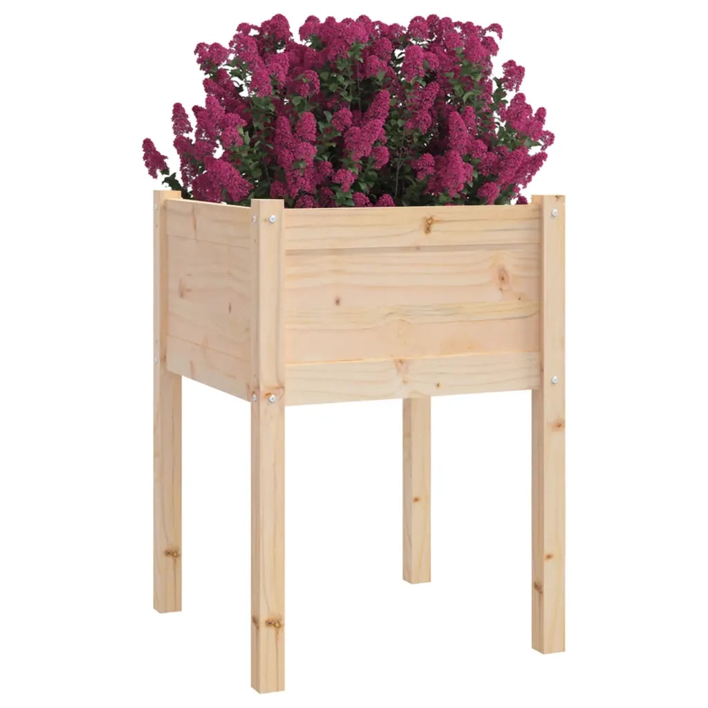 2 pz Fioriere | Cassetta per fiori | Vaso da Giardino 50x50x70 cm in Legno Massello di Pino