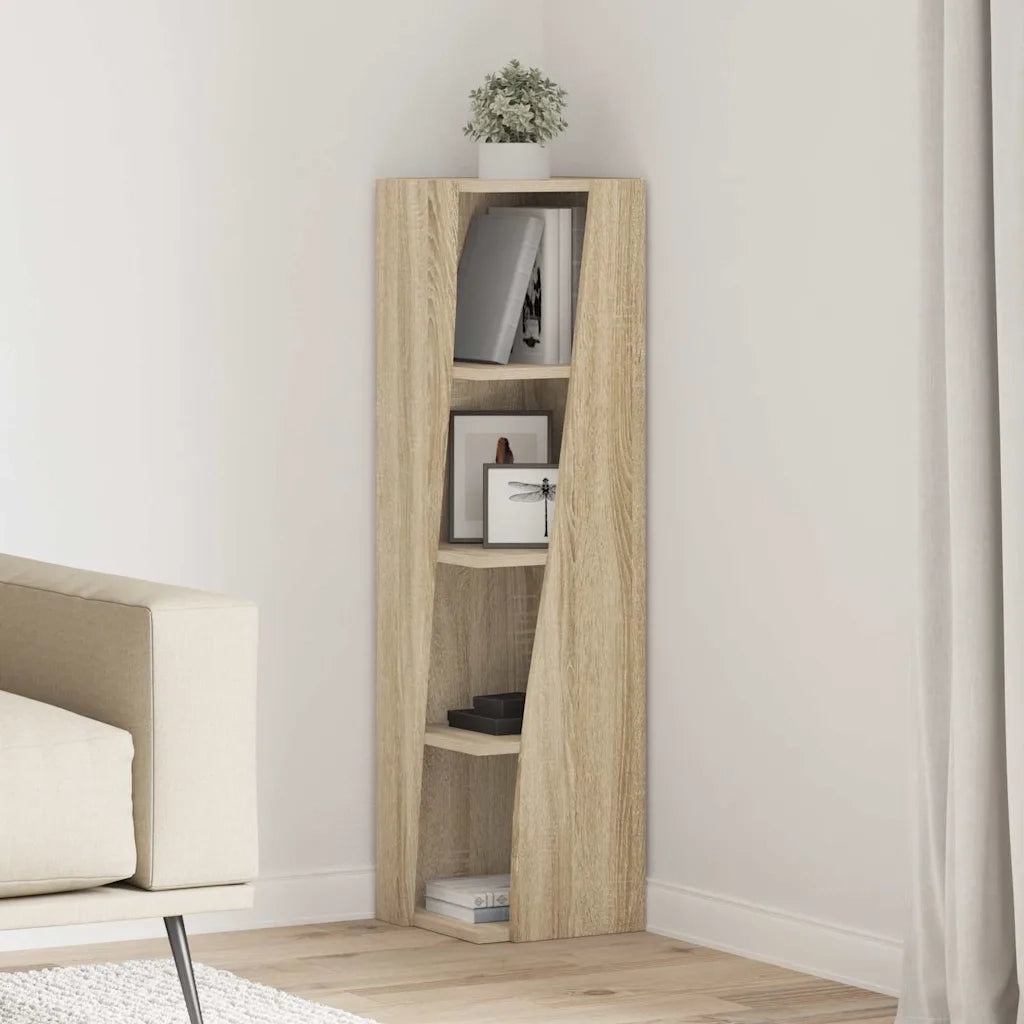 Mobile angolare Rovere Sonoma 27,5x27x102cm Legno multistrato