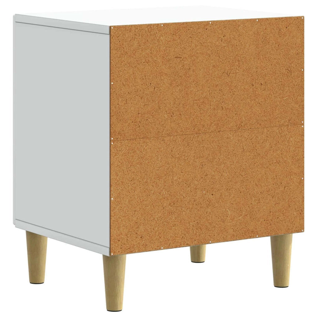 Set di 2 Comodini | Armadio da Notte | Mobiletto da notte Bianco 43 x 34,5 x 50 cm